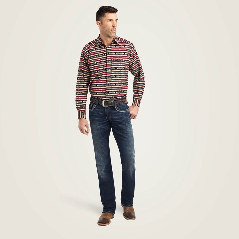 Ariat Winford Classic Fit Shirt Monument Homme | IMY-05616370