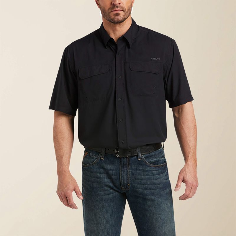 Ariat Venttek Outbound Classic Fit Shirt Noir Homme | FCQ-61795915