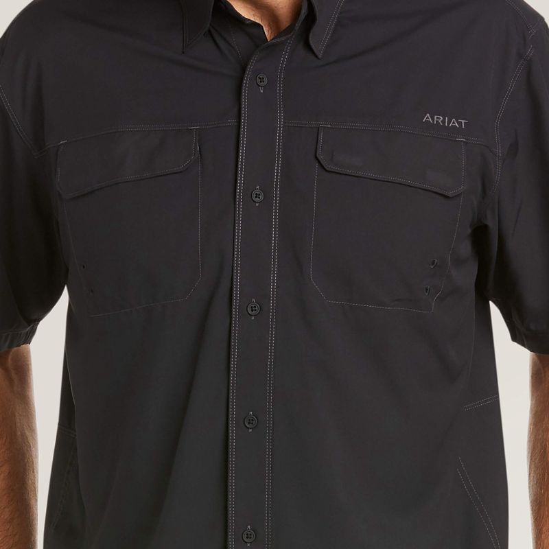 Ariat Venttek Outbound Classic Fit Shirt Noir Homme | FCQ-61795915