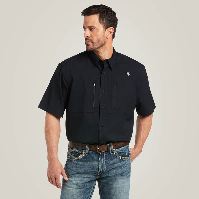 Ariat Venttek Classic Fit Shirt Noir Homme | IJB-89252322