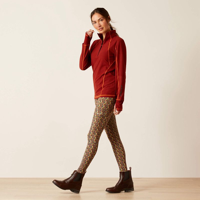 Ariat Ardent Baselayer Fired Brick Femme | DPE-42004661