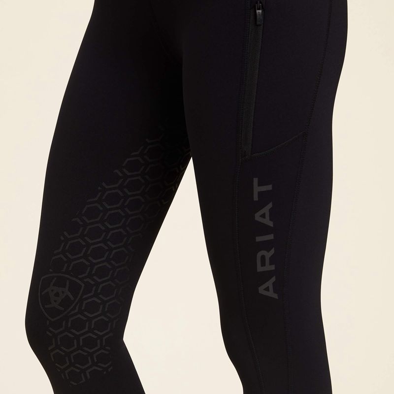 Ariat Venture Thermal Half Grip Tight Noir Femme | LME-38571258