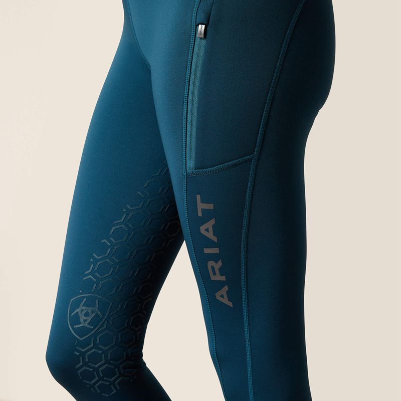 Ariat Venture Thermal Half Grip Tight Reflecting Pond Femme | RBL-42136657