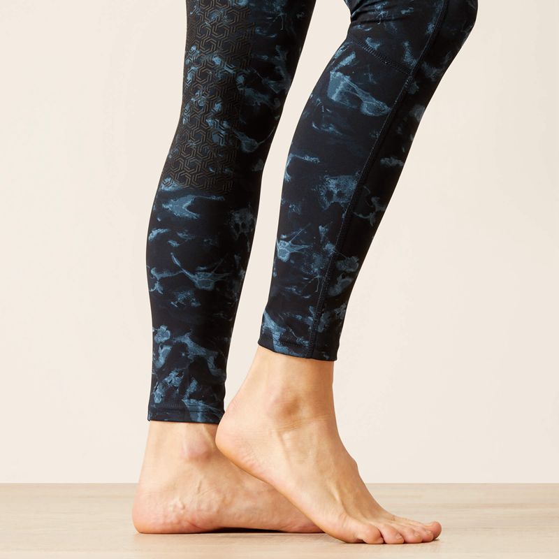 Ariat Eos Print Knee Patch Tight Stormy Skies Femme | KEZ-45984815