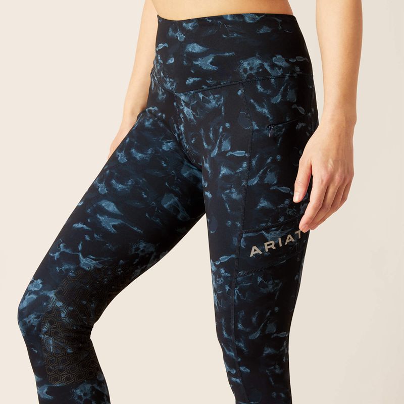 Ariat Eos Print Knee Patch Tight Stormy Skies Femme | KEZ-45984815