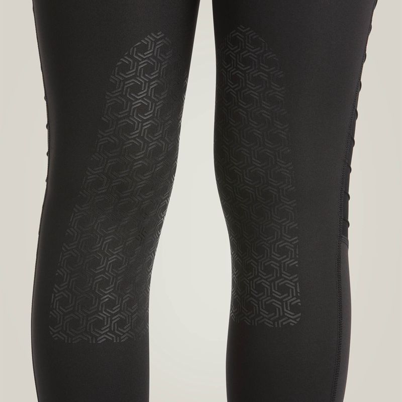 Ariat Eos Moto Knee Patch Tight Noir Femme | WQI-07415205