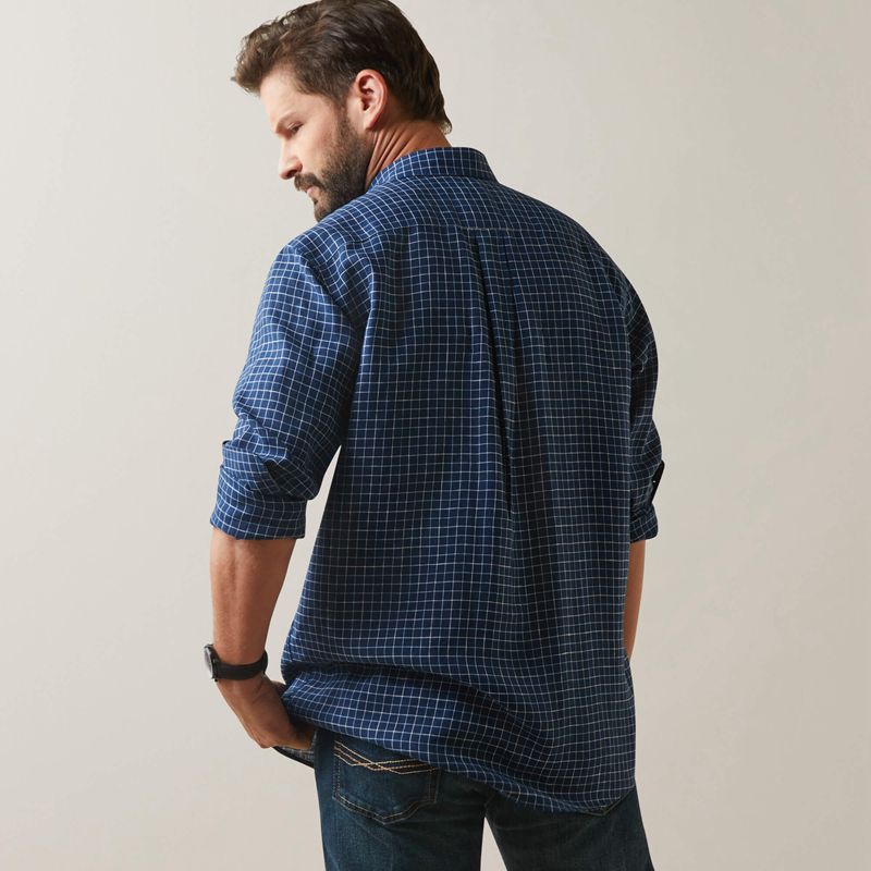 Ariat Sonoma Shirt Bleu Marine Homme | OJU-24674775