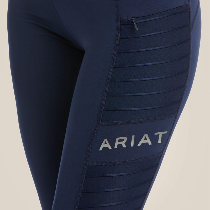 Ariat Eos Moto Full Seat Tight Bleu Marine Femme | ACU-00467664