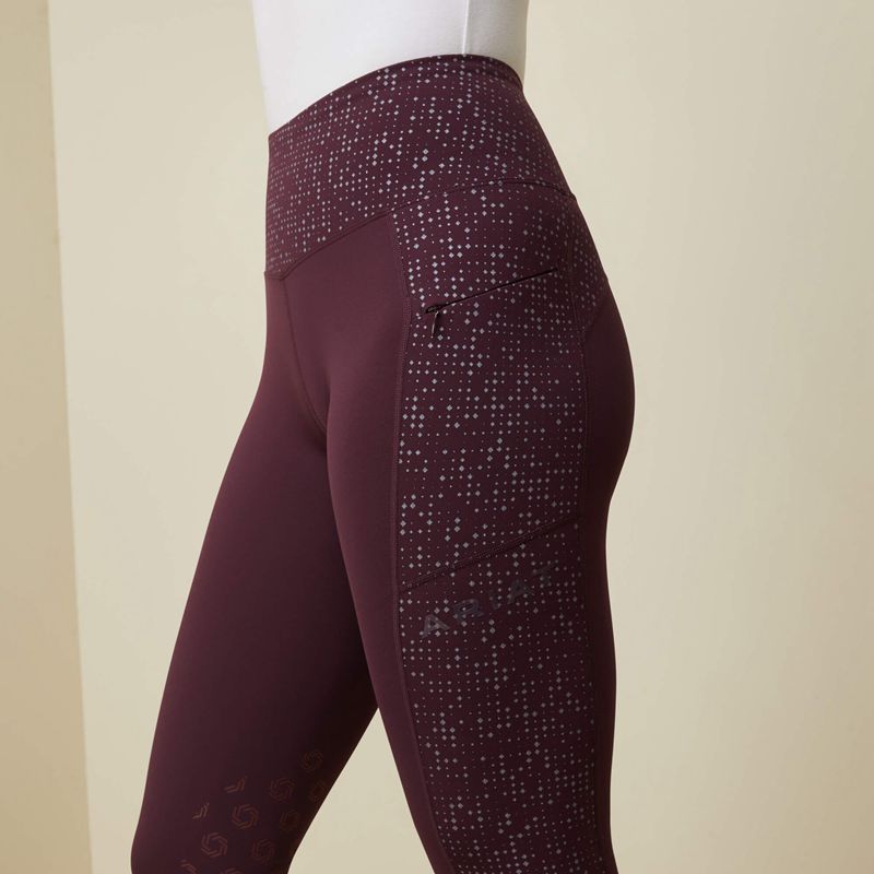 Ariat Eos Lumina Knee Patch Tight Mulberry Femme | WNH-31757659