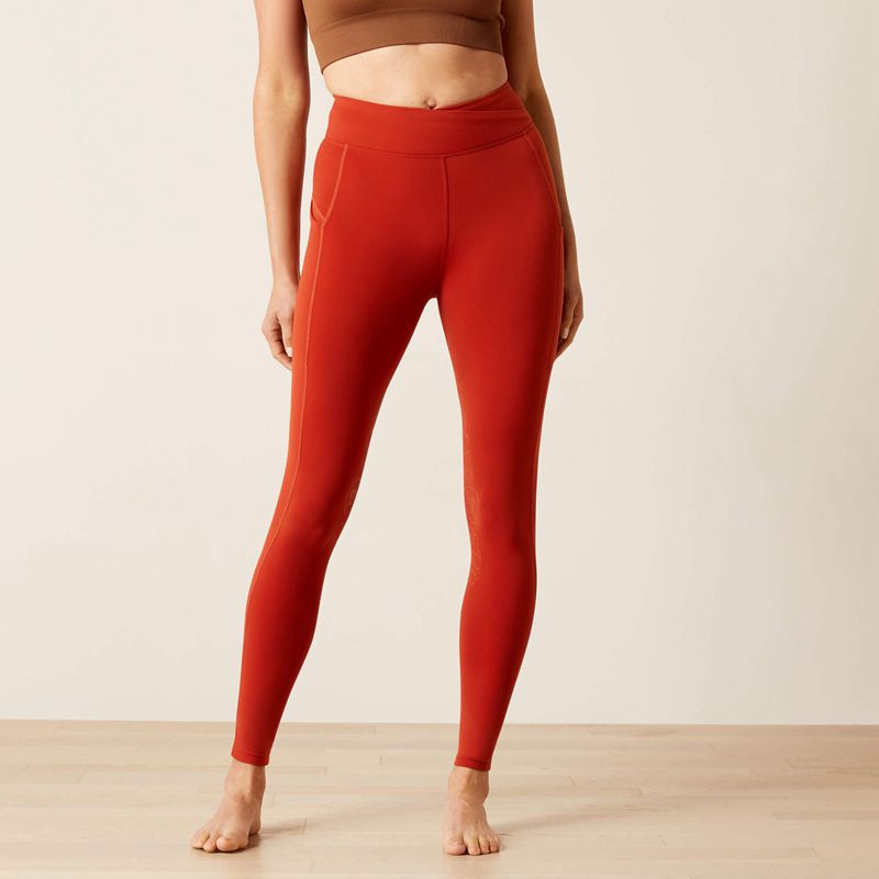 Ariat Avail Half Grip Tight Rouge Femme | WTC-55368438