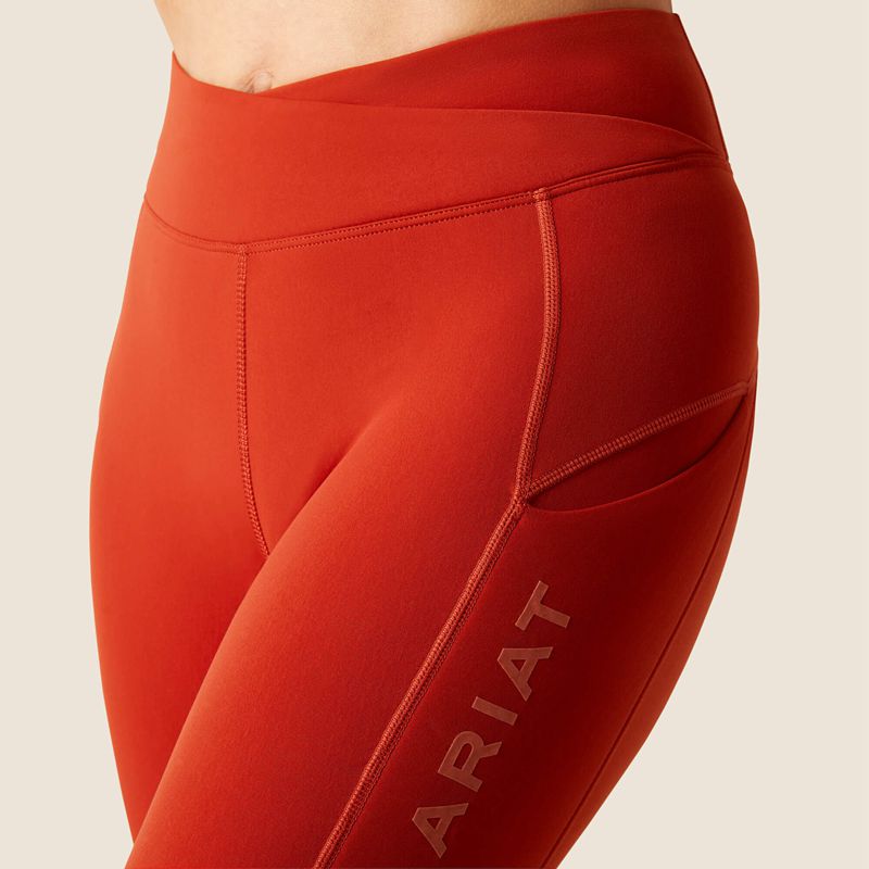 Ariat Avail Half Grip Tight Rouge Femme | WTC-55368438