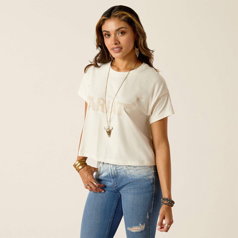 Ariat Wild Hat T-Shirt Coconut Milk Femme | SEJ-87651168