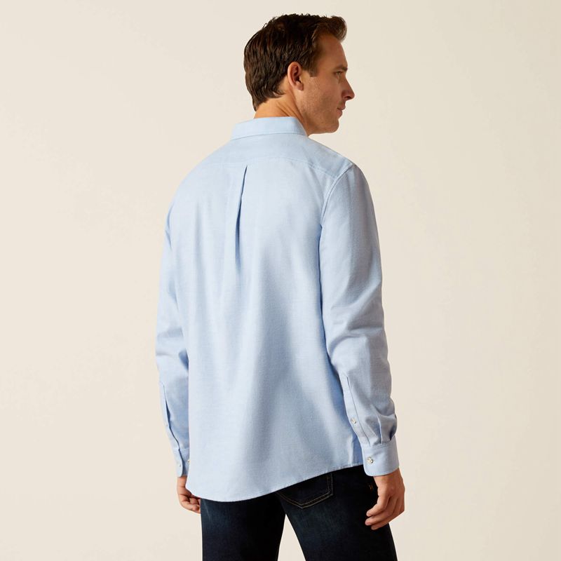 Ariat Simmental Shirt Bleu Homme | QJJ-71144259