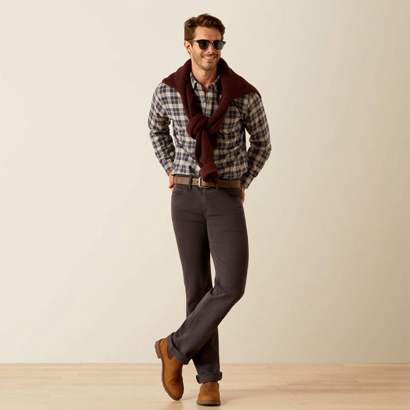 Ariat Simmental Shirt Horizon Plaid Homme | EAW-87847660