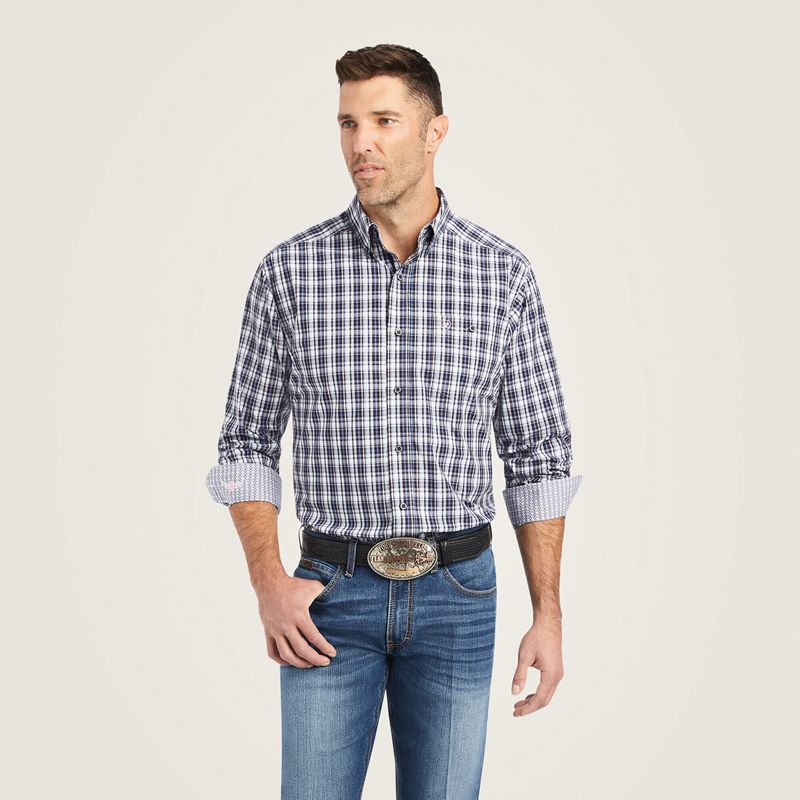 Ariat Relentless Risky Stretch Classic Fit Shirt Blanche Homme | TGF-61881166