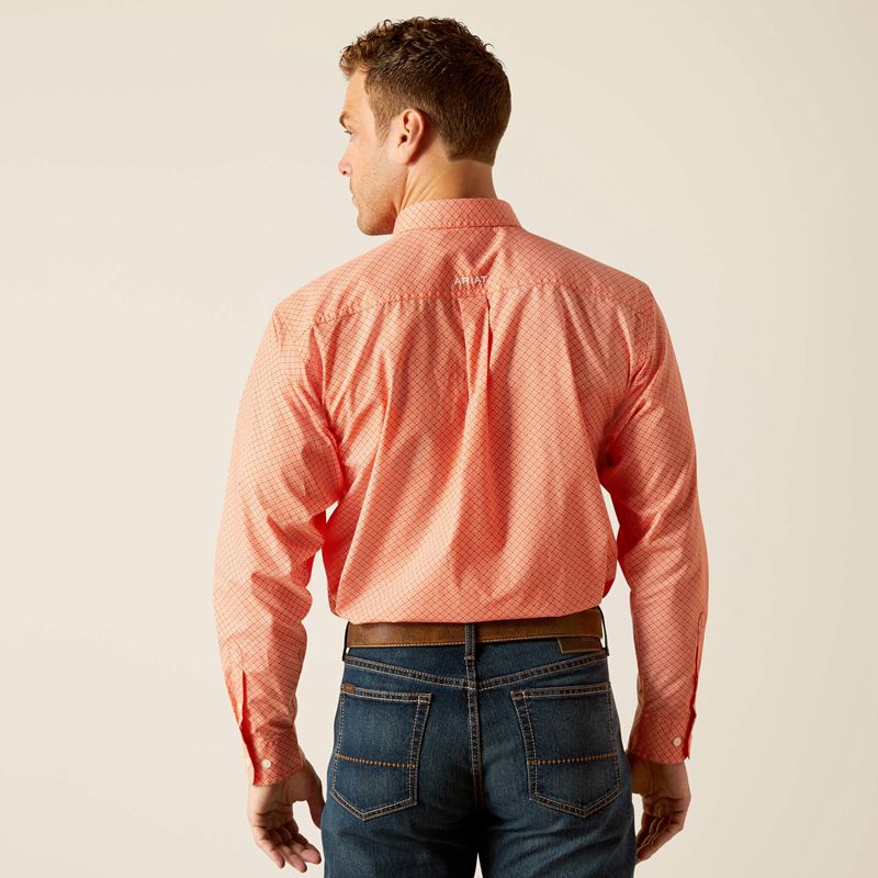 Ariat Rory Classic Fit Shirt Orange Homme | TMW-26101813