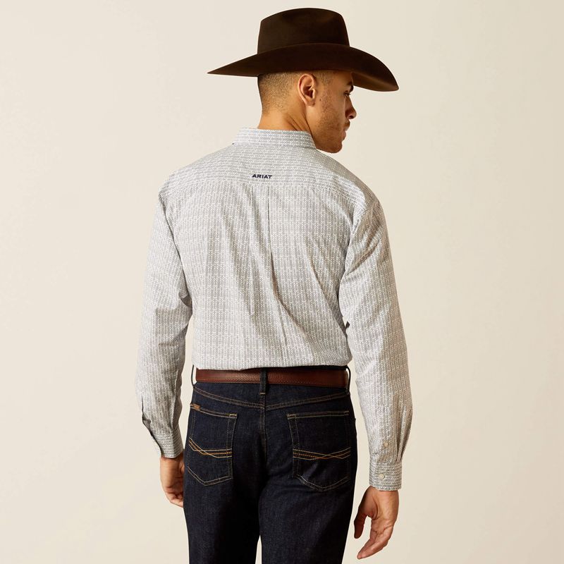 Ariat Reign Classic Fit Shirt Blanche Homme | GJG-46977795