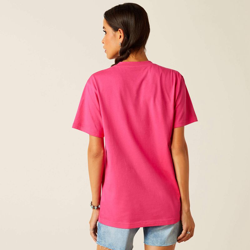 Ariat Sierra T-Shirt Rose Femme | TPR-58351866