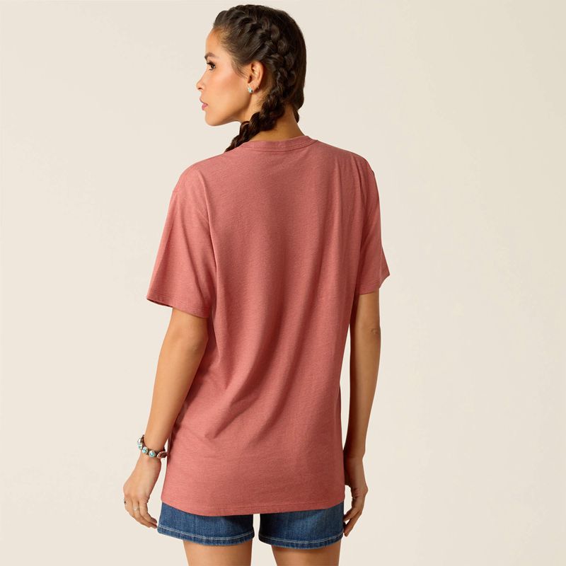 Ariat Rodeo First T-Shirt Rouge Femme | SXI-38459504