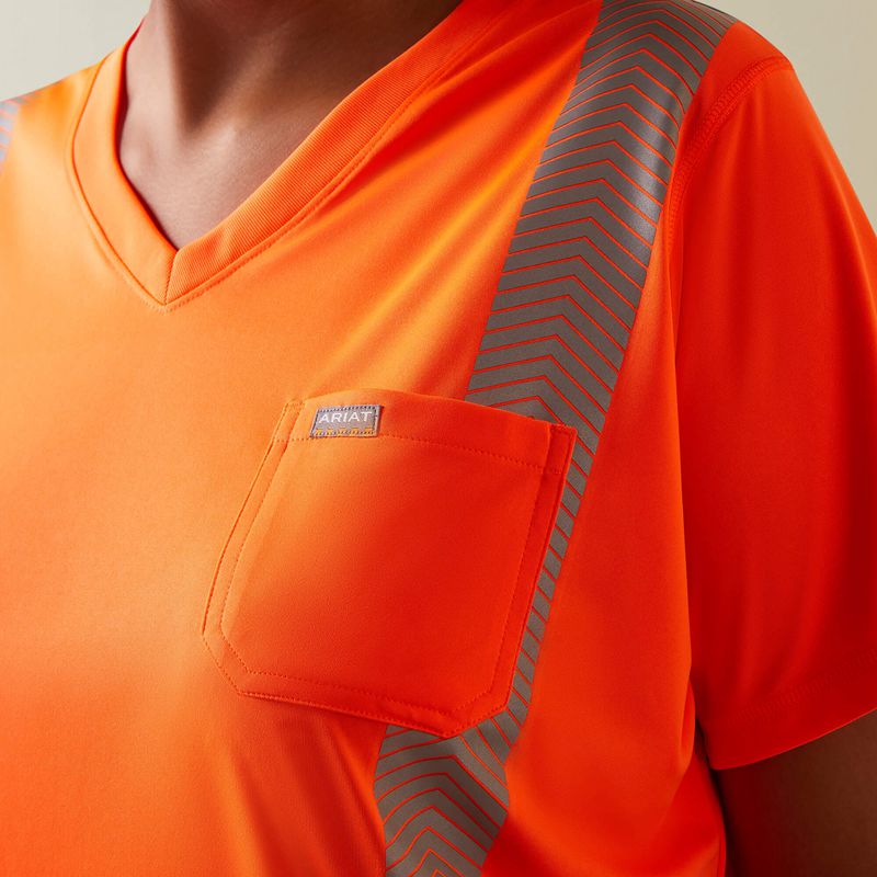 Ariat Rebar Hi-Vis Ansi T-Shirt Orange Femme | UHL-07765653