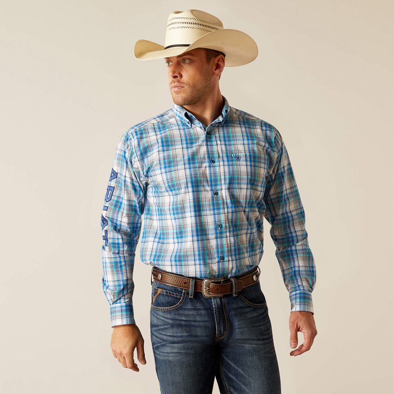 Ariat Pro Series Team Griffen Classic Fit Shirt Blanche Homme | IKF-71788458