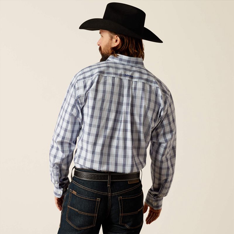 Ariat Pro Series River Classic Fit Shirt Bleu Clair Homme | FOS-22849611