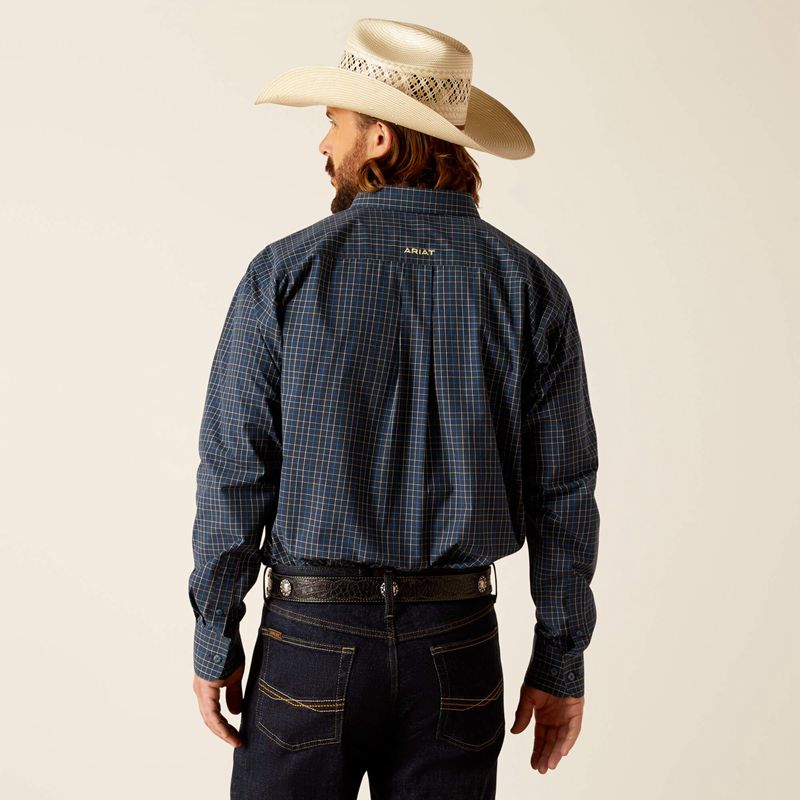 Ariat Pro Series Pharell Classic Fit Shirt Bleu Marine Homme | WSI-88702130