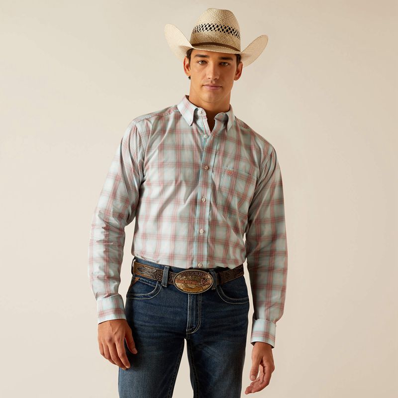 Ariat Pro Series King Fitted Shirt Sky Homme | UHO-99281383