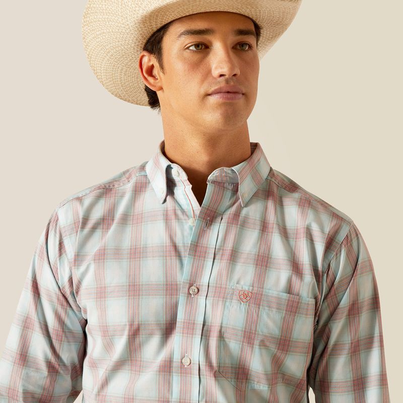 Ariat Pro Series King Fitted Shirt Sky Homme | UHO-99281383