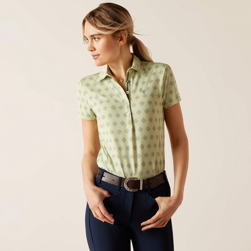 Ariat Motif Polo Vert Femme | KTO-71610728