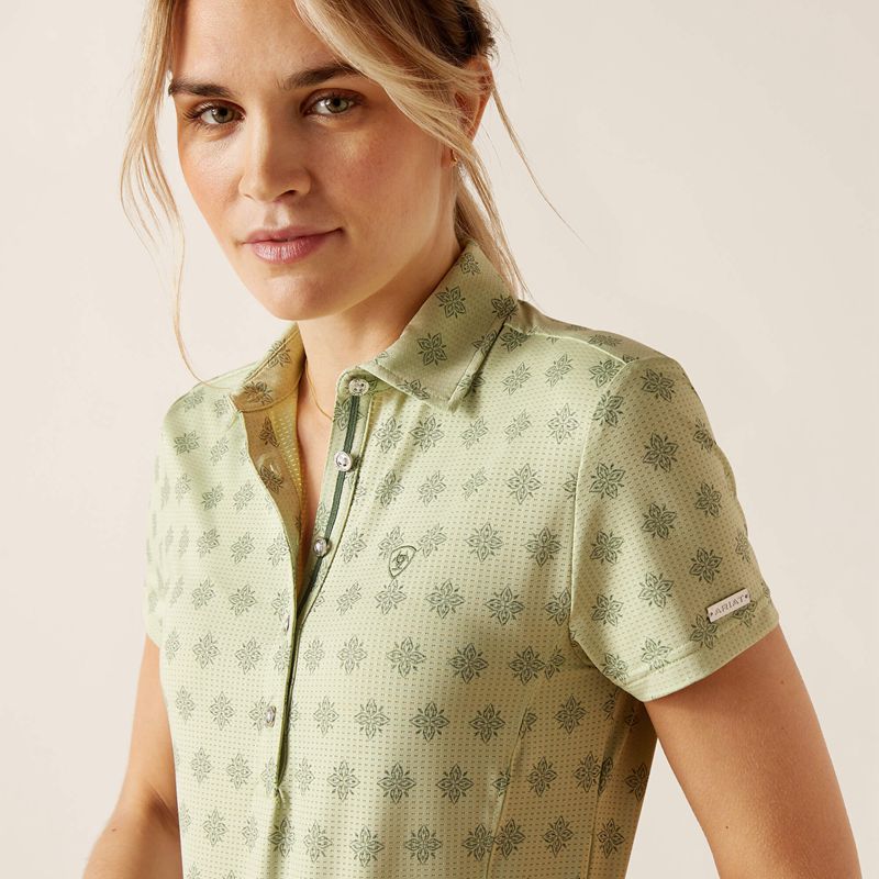 Ariat Motif Polo Vert Femme | KTO-71610728