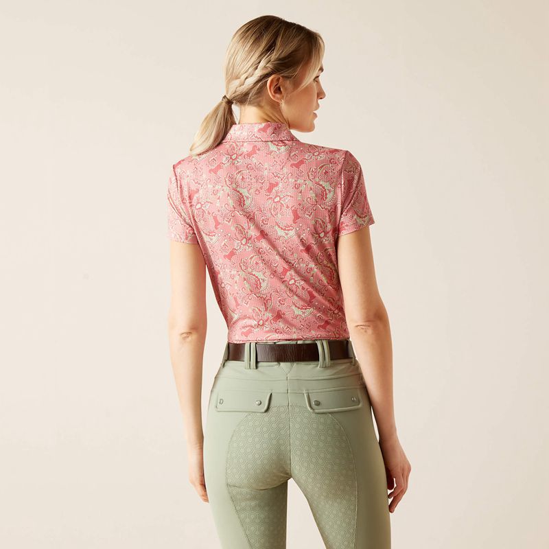 Ariat Motif Polo Rose Femme | FGE-11621740