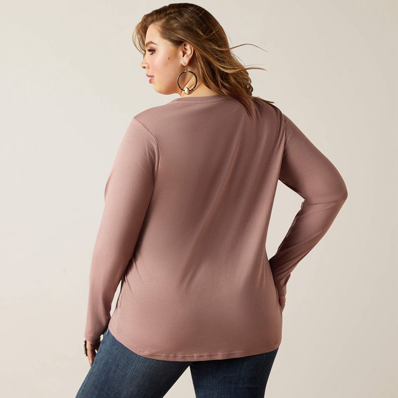 Ariat Fawna T-Shirt Twilight Mauve Femme | VTR-64526370