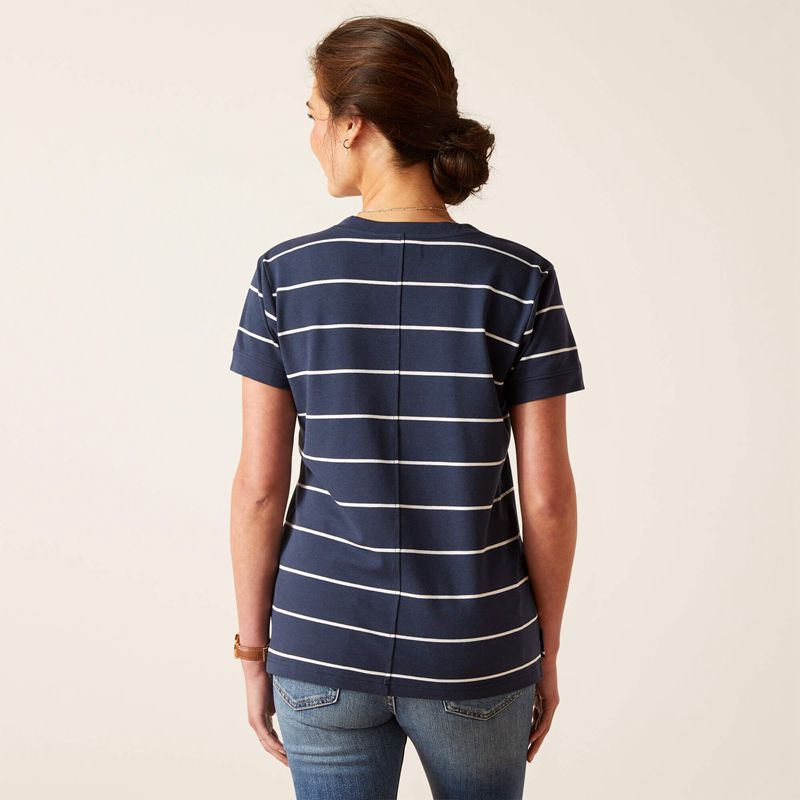 Ariat Fairford T-Shirt Bleu Marine Femme | SHZ-48167587