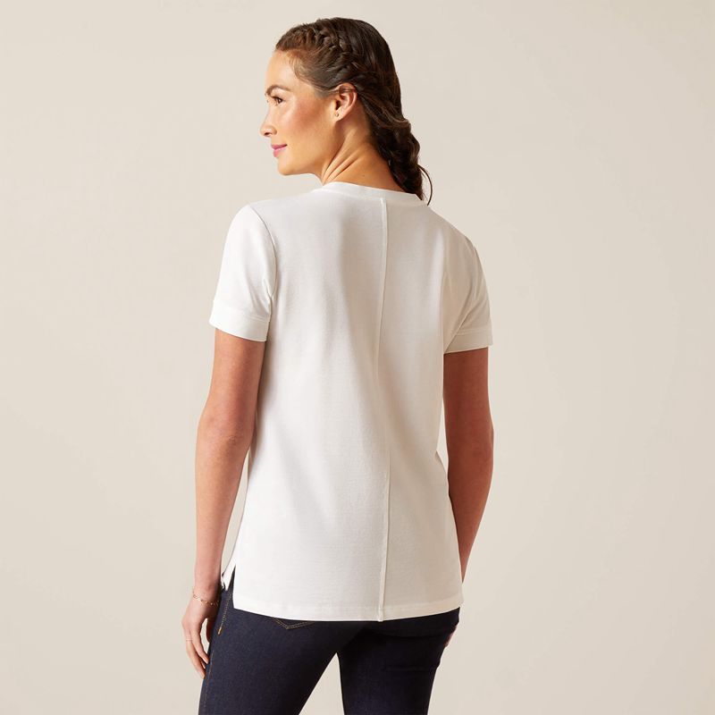 Ariat Fairford T-Shirt Blanche Femme | GII-61571936