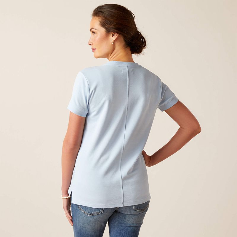 Ariat Fairford T-Shirt Bleu Femme | YVR-25608509