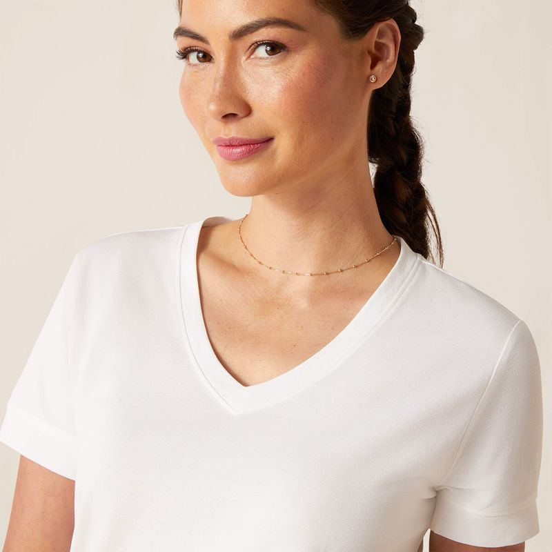 Ariat Fairford T-Shirt Blanche Femme | GII-61571936