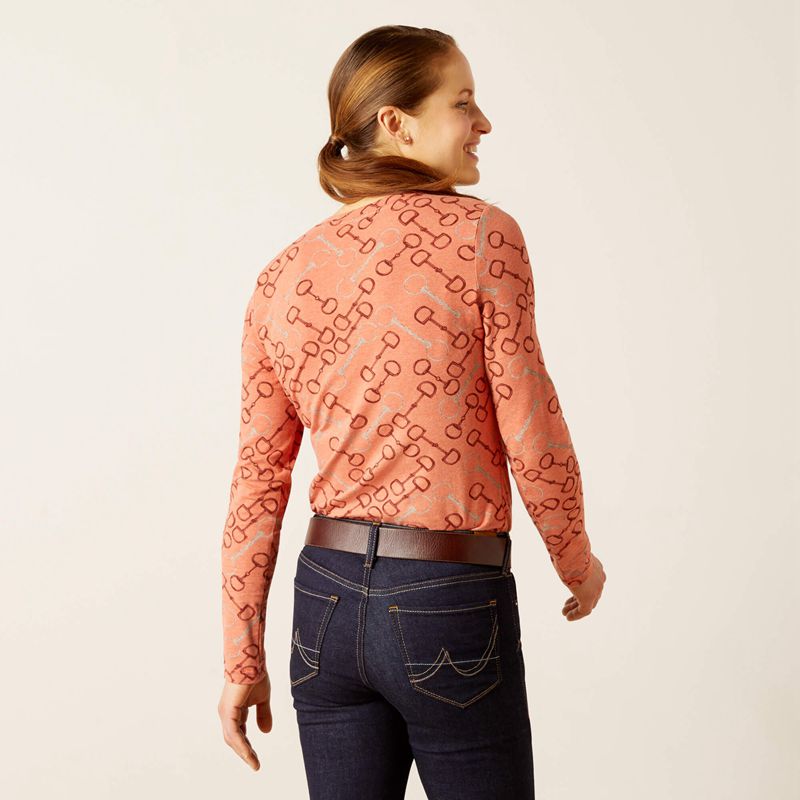 Ariat Bit T-Shirt Burnt Brick Femme | XAQ-00152265