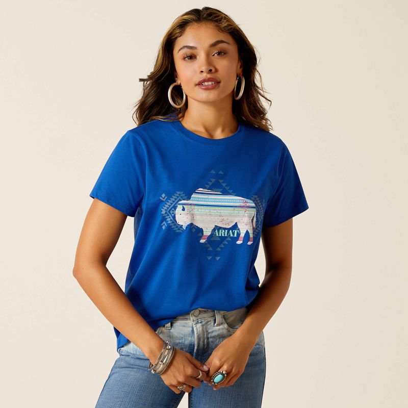 Ariat Buffalo T-Shirt Surf The Web Femme | JPS-91861669