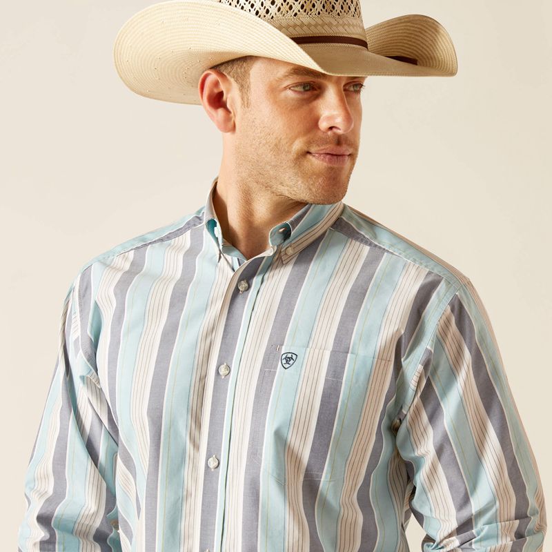 Ariat Pro Series Elliot Classic Fit Shirt Bleu Homme | RAV-41634769