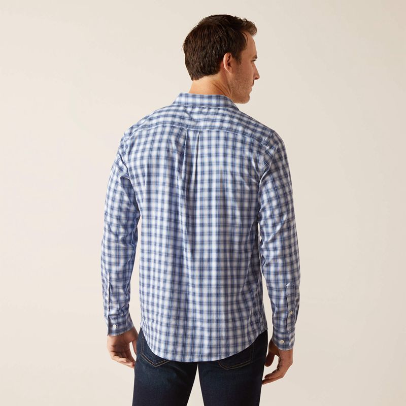 Ariat Napa Shirt Bleu Homme | LSE-17301229