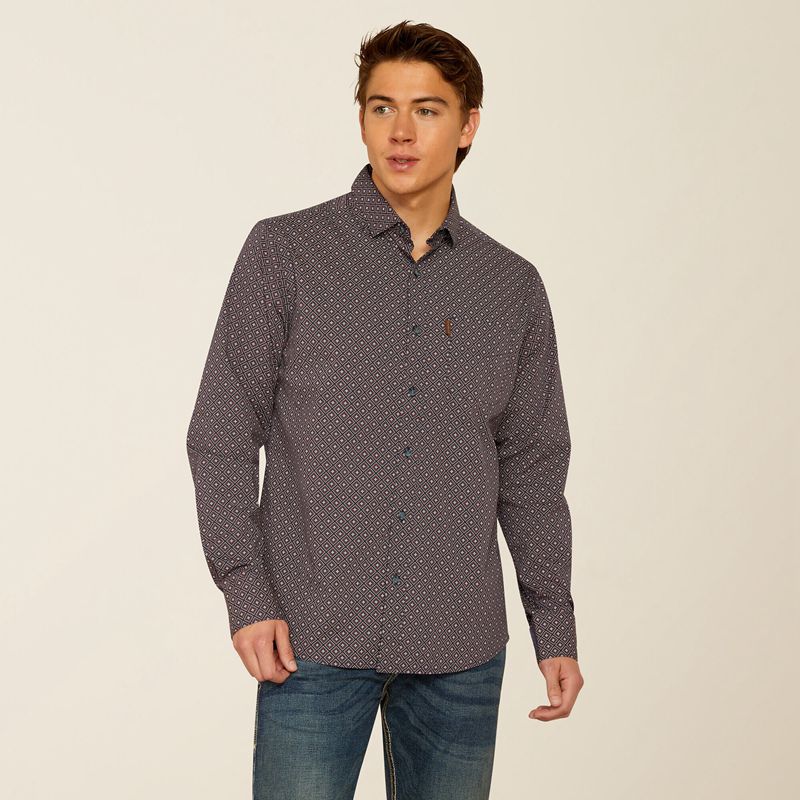 Ariat Mattie Modern Fit Shirt Parisian Night Homme | OHZ-02448577