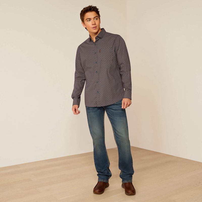 Ariat Mattie Modern Fit Shirt Parisian Night Homme | OHZ-02448577