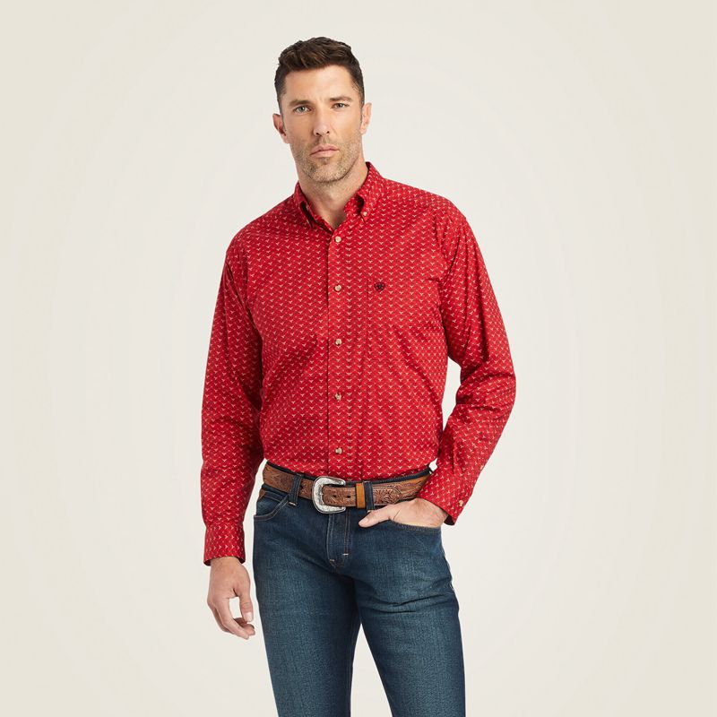 Ariat Korbin Stretch Classic Fit Shirt Samba Homme | TGI-21452390