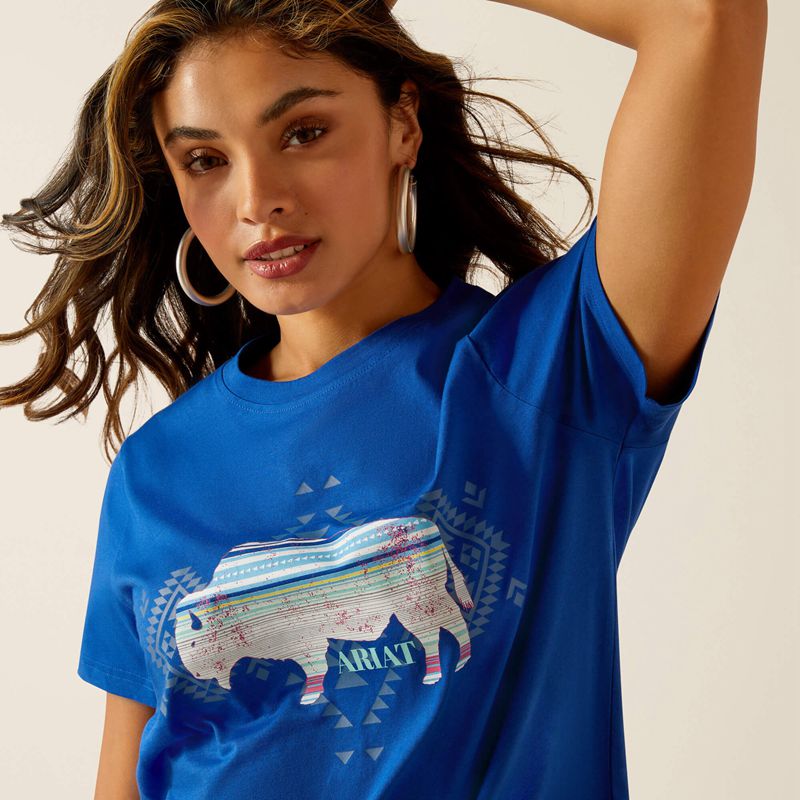 Ariat Buffalo T-Shirt Surf The Web Femme | JPS-91861669