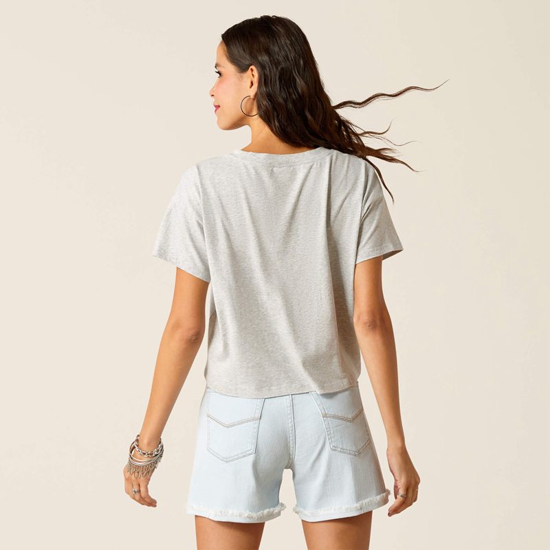 Ariat Birdie T-Shirt Grise Femme | REA-37937555