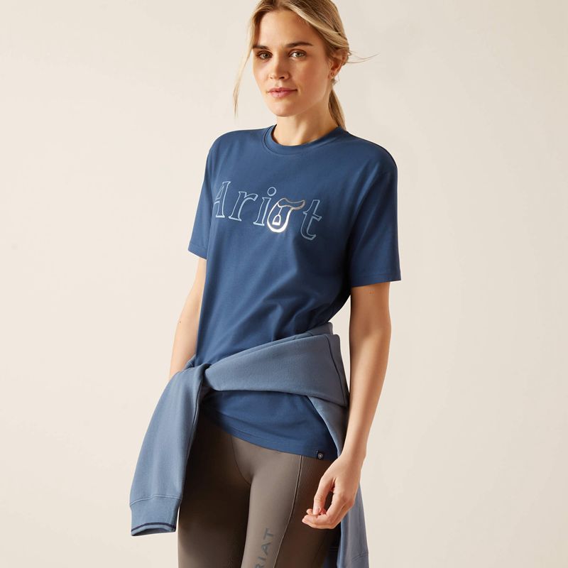 Ariat Bf T-Shirt Noir Femme | YEK-07122708