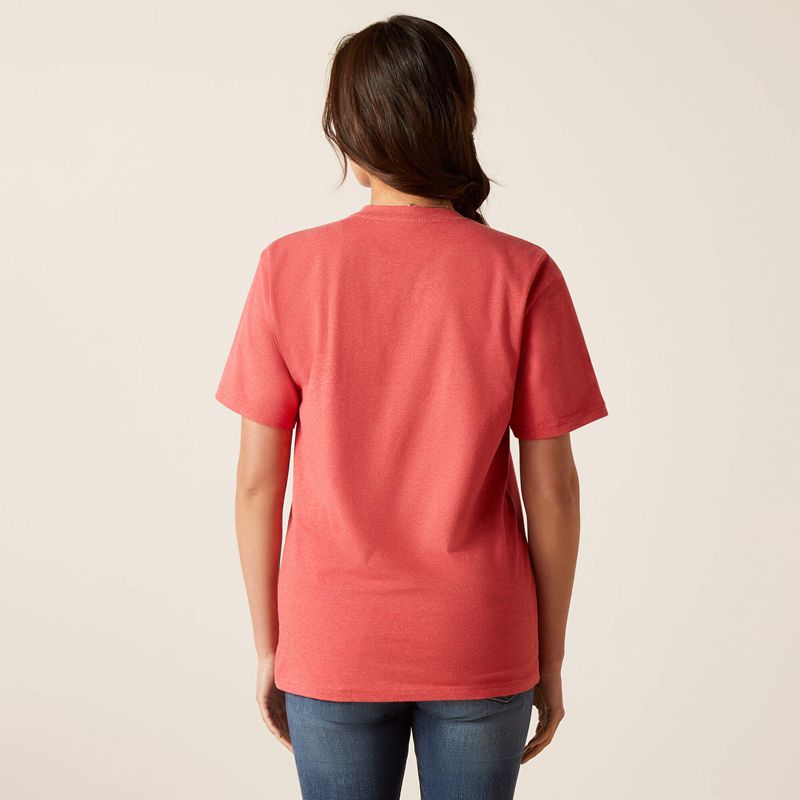 Ariat Bf T-Shirt Heather Baked Apple Femme | FUC-25505003