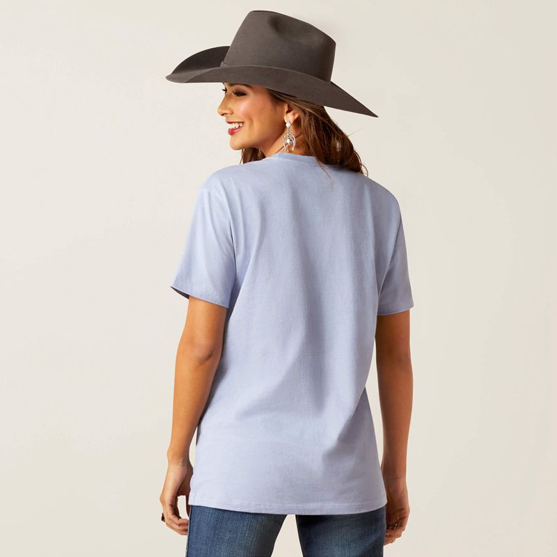 Ariat American Free T-Shirt Orchid Heather Femme | QFC-44093404