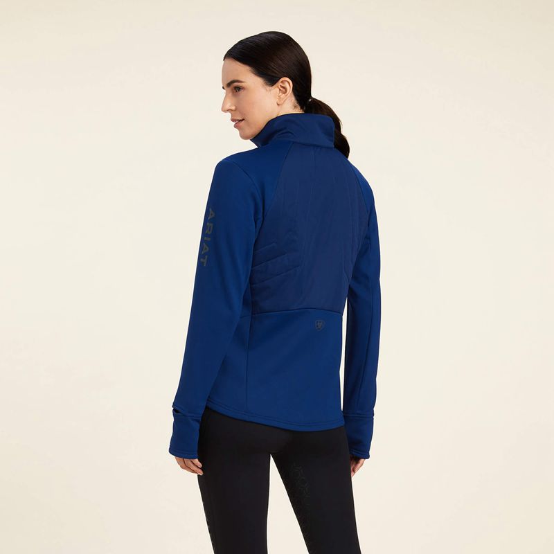 Ariat Venture 1/2 Zip Sweatshirt Bleu Femme | DGH-89177598